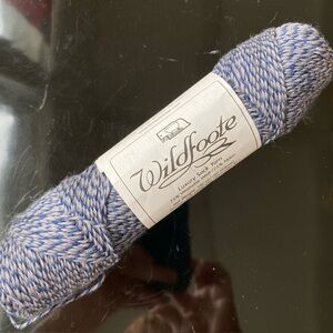 Luxury Sock Yarn, Wool Blend by Brown Sheep Co., Inc. Grey & Blue Color.